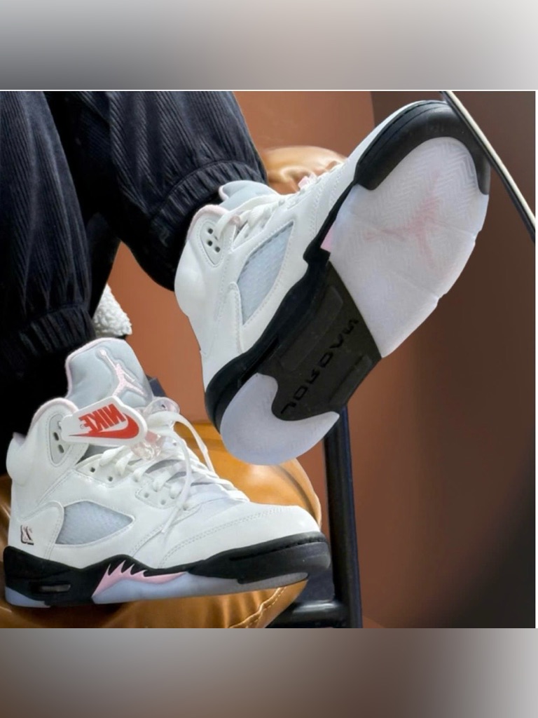 New Nike Air Jordan 5 Retro Gs 'Medium Soft Pink'